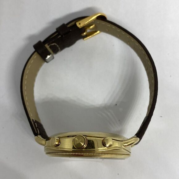 Fossil FTW1201 Women's Brown Leather Silver Analog Dial Hybrid Smartwatch XX797 - Picture 8 of 12